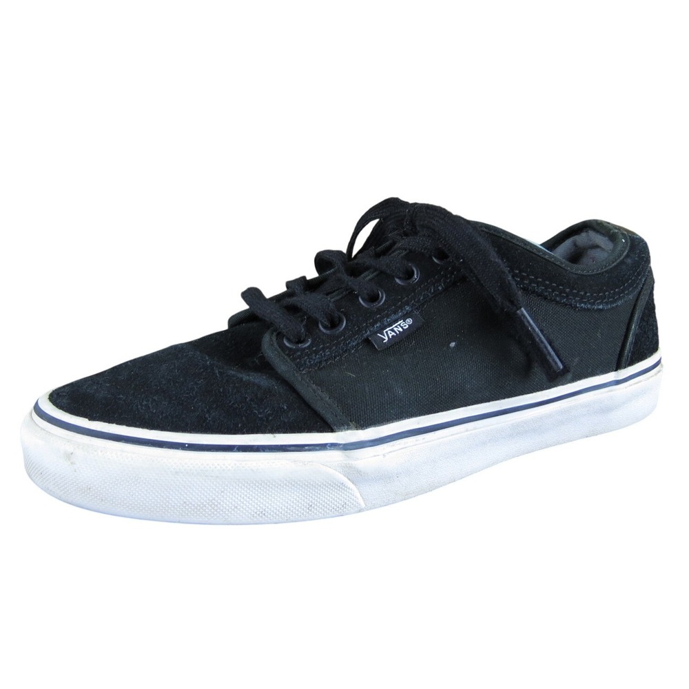 VANS Men Pro Low Top Skateboard Sneaker Black Leather Size‎ 7.5 Medium Used 2025